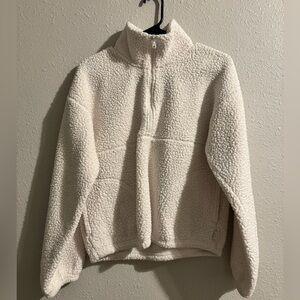 Hollister Cream half zip sweatshirt